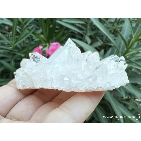 Quartz clair Madagascar, amas cristallin lumineux