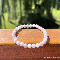 Bracelet en Kunzite du Brésil perles rondes 6 mm qualité A