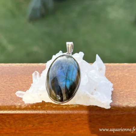 Pendentif Labradorite Argent 925 – Protection & Lumière intérieure