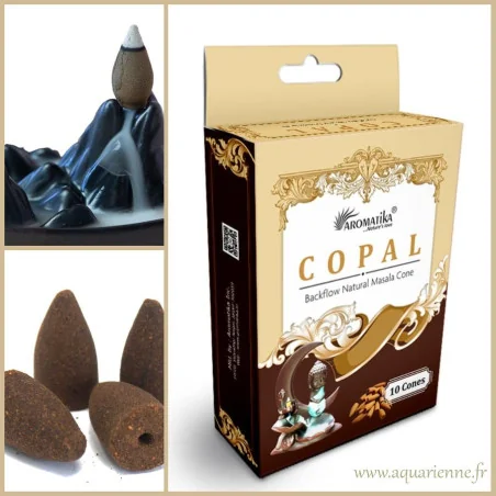 Cascade de fumée backflow encens Copal