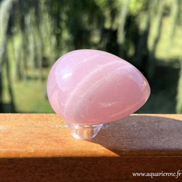 L'amour vous préoccupe-t-il ? Cet oeuf en Quartz rose peut vous aider à apporter plus d'amour dans votre vie.