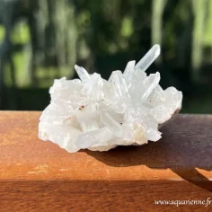 Druse Cristal de roche de Madagascar, pierre brute de 95g. Clarté, concentration, illumination.