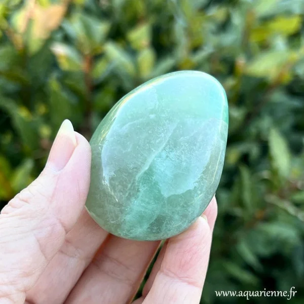 Galet Fluorite verte chakra du cœur – pierre naturelle