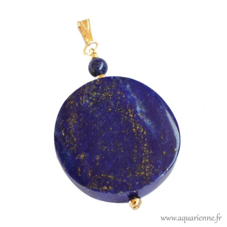 Exprimez votre vérité avec ce pendentif en lapis-lazuli, pierre d'intuition et de communication authentique.