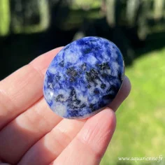 Galet ovale Sodalite 45 mm vue générale