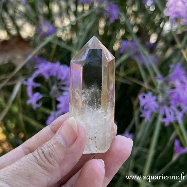 Pièce unique de Madagascar pointe Citrine naturelle non chauffée de 6,7 cm et 70 g