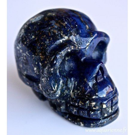 Crâne de Cristal en Lapis-Lazuli