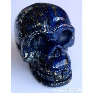 Crâne de Cristal en Lapis-Lazuli