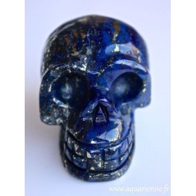 Crâne de Cristal en Lapis-Lazuli
