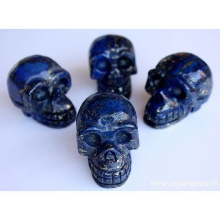 Crâne de Cristal en Lapis-Lazuli