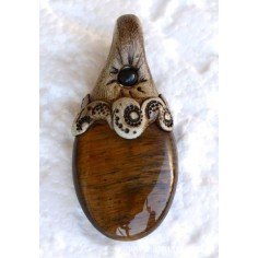 Pendentif Œil de Tigre "Mystic"