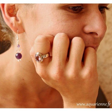 Bague Améthyste et Argent 925