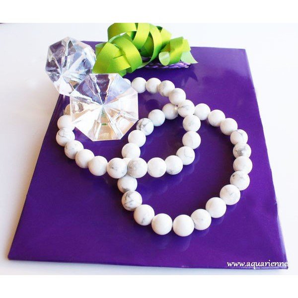 Bracelet Howlite Blanche