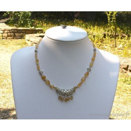 Collier "Mogra" en Pierre de Citrine