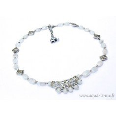 Collier "Mogra" en Pierre de Lune