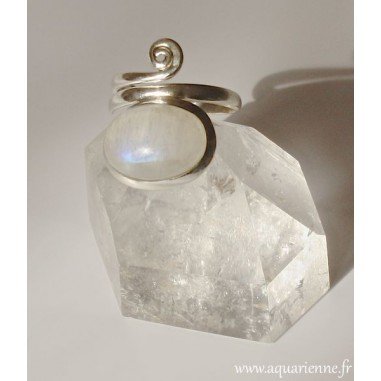 Bague Argent 925 et Pierre de Lune