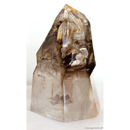 Quartz Fumé Sceptre fantôme à inclusions de 1,830 kg