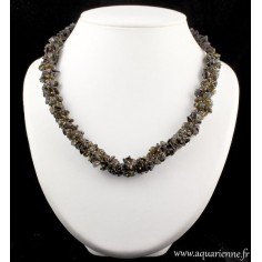 Collier Tresse en Quartz Fumé