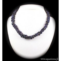 Collier Tresse en Blue Sand Stone