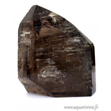 Pointe en Quartz Fumé arc-en-ciel avec inclusions (1,7770kg)