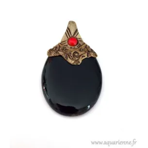 Pendentif "Mystic" en Onyx noir