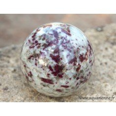 Sphère Tourmaline rose dans Quartz