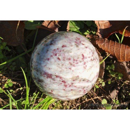 Sphère Tourmaline rose dans Quartz