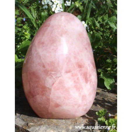Quartz rose, grande forme à poser de 16 cm de haut, pesant 2kg370 que vous pouvez acheter dès maintenant.