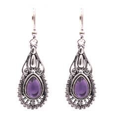 Boucles d'Oreilles Bohème Améthyste