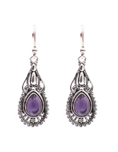 Boucles d'Oreilles Bohème Améthyste