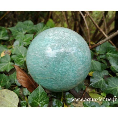 Boule en Amazonite Pierre d'harmonie très apaisante sur Aquarienne.fr