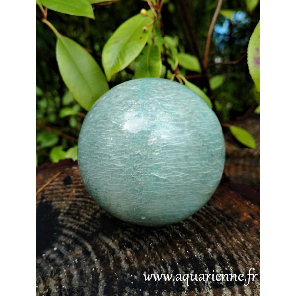 Boule en Amazonite Pierre d'harmonie très apaisante sur Aquarienne.fr