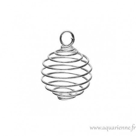 Pendentif boule ressort pour pierres | Aquarienne.fr