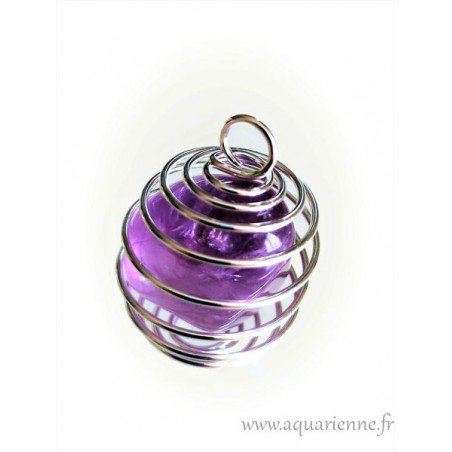 Pendentif boule ressort pour pierres | Aquarienne.fr