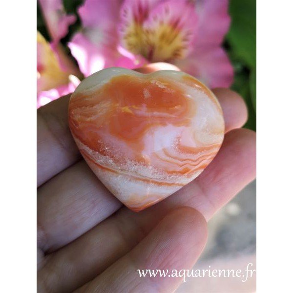 Coeur en Cornaline de Madagascar