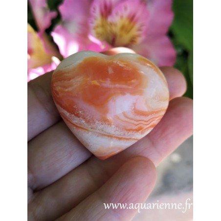 Coeur en Cornaline de Madagascar
