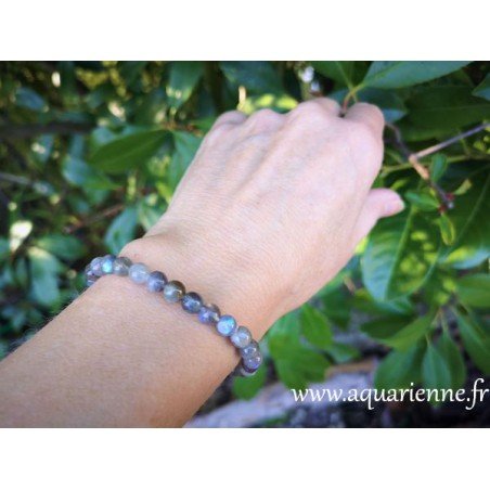 Bracelet pierres boules de Labradorite