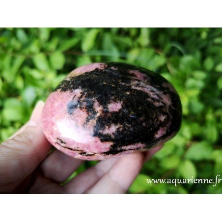 Galet Rhodonite pierre d'estime de soi sur Aquarienne.fr