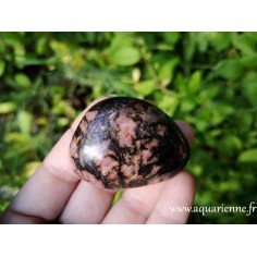 Rhodonite galet - Vertus de la Pierre sur la Boutique Aquarienne.fr