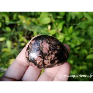 Rhodonite galet - Vertus de la Pierre sur la Boutique Aquarienne.fr