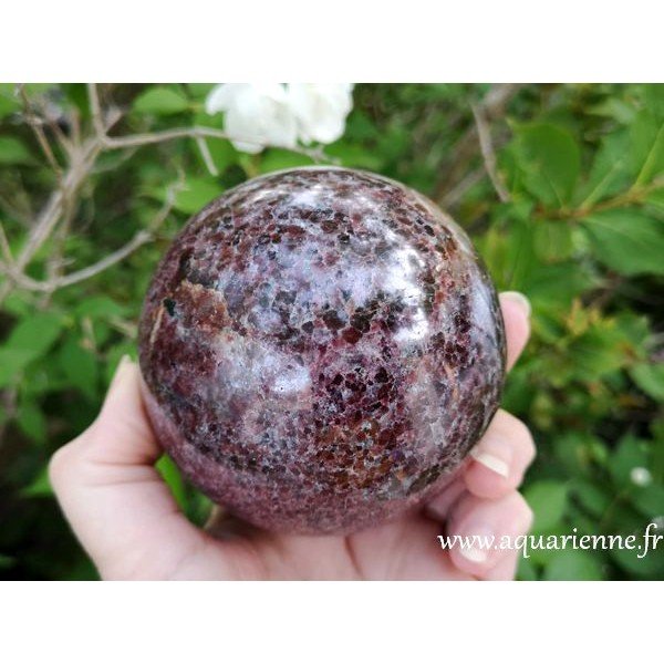 Sphère de Grenatite - roche rare - sur Boutique Aquarienne.fr