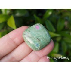 Rubis sur Fuchsite - Pierre roulée - 27mm