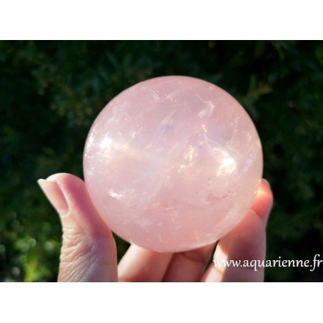 Quartz rose étoilé - Sphère 67 mm de diamètre