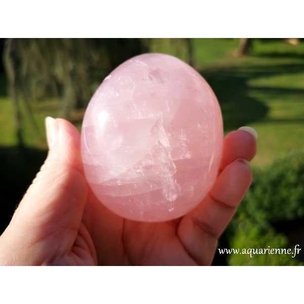 Quartz rose galet 7,2cm - Amour - Harmonie - Réconfort ≡ Aquarienne.fr