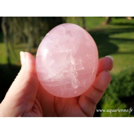 Quartz rose galet 7,2cm - Amour - Harmonie - Réconfort ≡ Aquarienne.fr