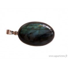 Pendentif Argent 925 & Labradorite|Pierre de Protection ≡Aquarienne.fr