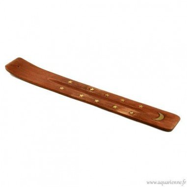 Porte Encens Bois Motif Symbolique