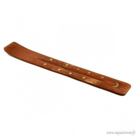 Porte Encens Bois Motif Symbolique