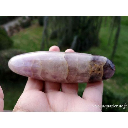 Baguette d'énergie et massage en Améthyste à chevrons ≡ Aquarienne.fr