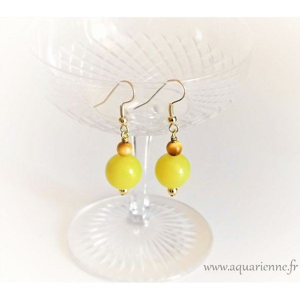 Boucles Oreilles "Positiva" Serpentine, Oeil de Tigre ≡ Aquarienne.fr